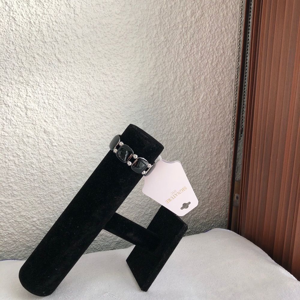 Signature NYC black stone bracelet